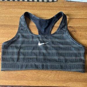 Nike Dri-Fit Black/ Gray Racerback Sports Bra